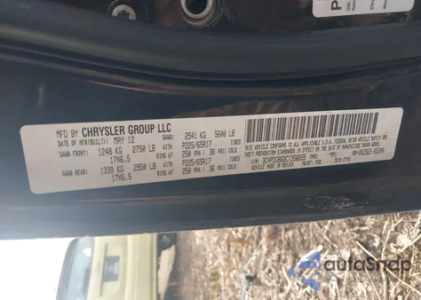 2012 Dodge Journey Sxt из США, поврежденный, VIN 3C4PDDBG9CT356555